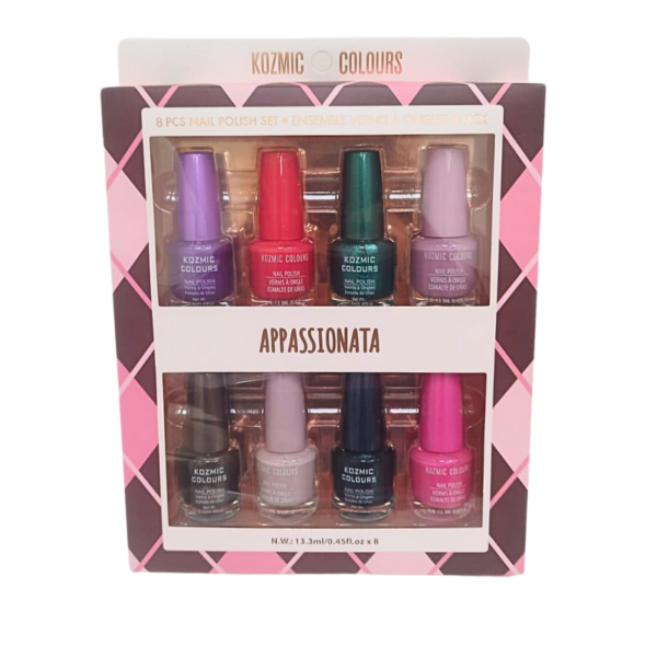 Wholesale Nail Polish - Assorted Colours 8 Pack - Image 2