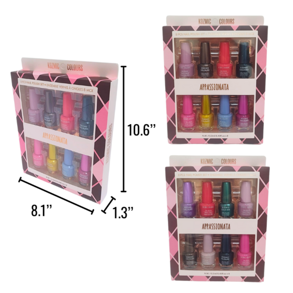 Wholesale Nail Polish - Assorted Colours 8 Pack