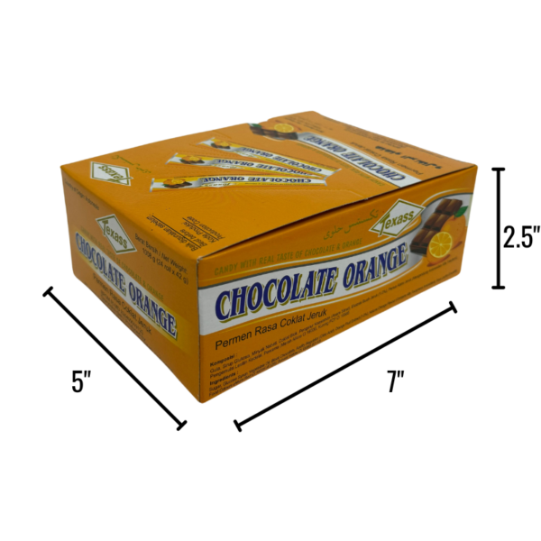 Wholesale Texas Candy Roll Chocolate/Orange 42G - Image 2