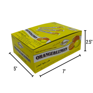 Wholesale Texas Candy Roll Orange/Lemon 42G