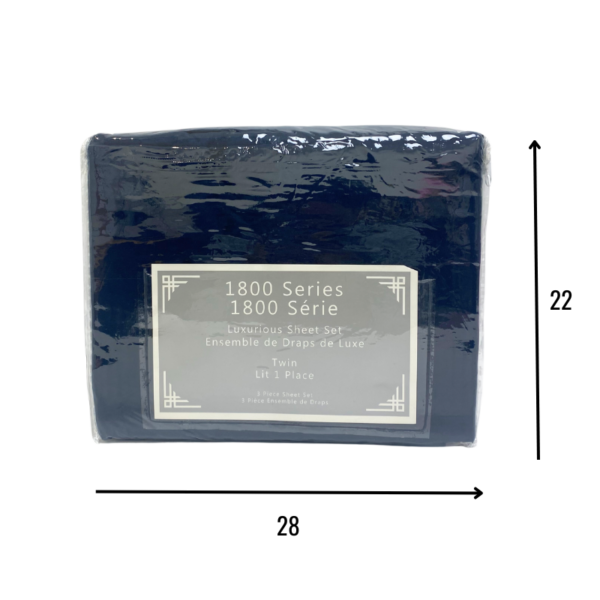 Wholesale Twin Sheet, 3-Piece Set – Navy