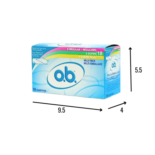 Wholesale O.B. Tampons - Multi-Pack, 18-Pack - Image 2