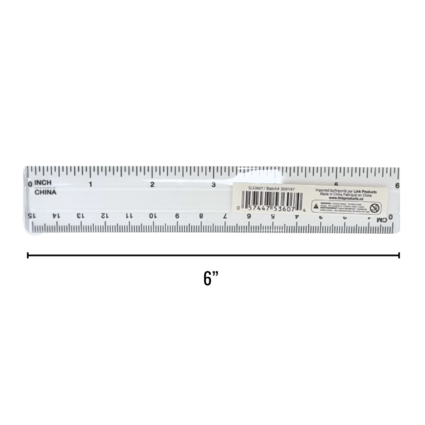 Wholesale Ruler 6” Clear