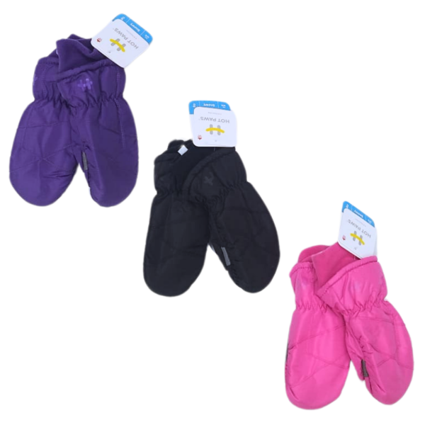 Wholesale Brand Name Children's Ski Mitten, Asst. Colours (Size: 4-6X)