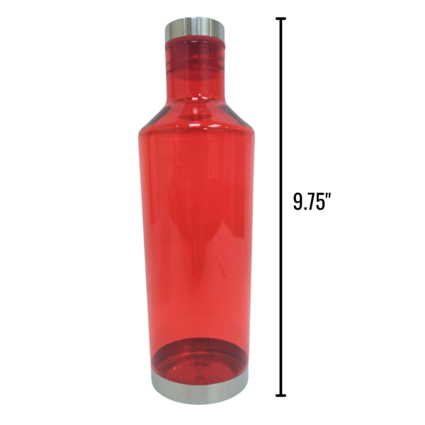 Wholesale Plastic Water Bottle - Red (20oz)