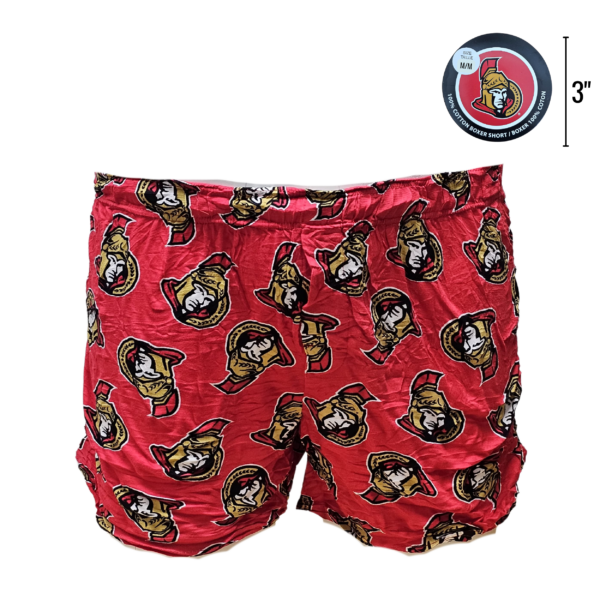Wholesale Men's NHL Boxer Shorts - Ottawa Senators (Size: S-XL)
