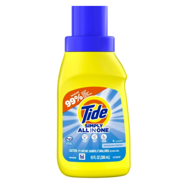 Wholesale Tide Laundry Detergent, 6 Load – Refreshing Breeze Scent (306 mL)