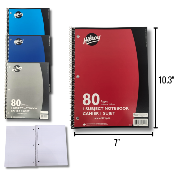 Wholesale Coil Notebook - 80 Pages