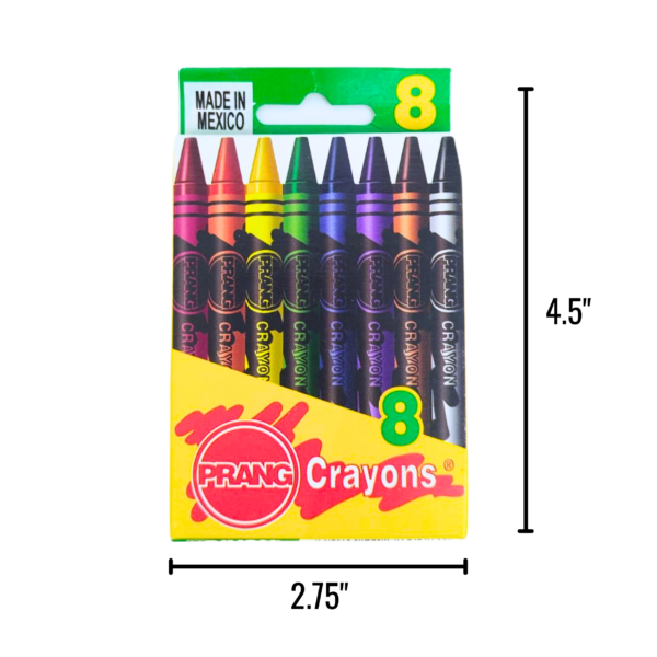 Wholesale Multi-Coloured Crayons 8-Pack
