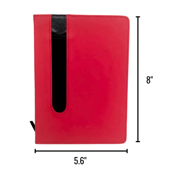 Wholesale Journal with Pen Holder (Size: 8 x 5.6) - Red