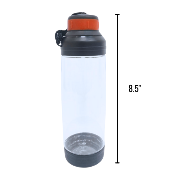 Wholesale Transparent Water Bottle - Orange (500 mL)
