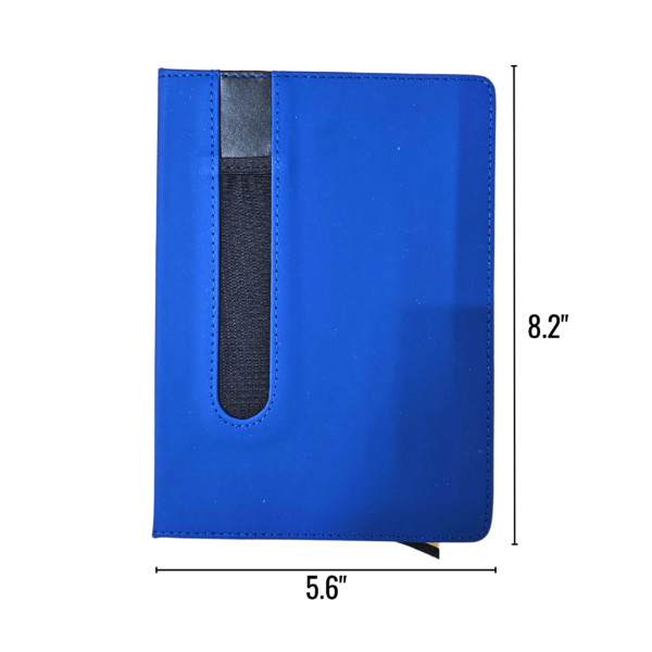 Wholesale Writing Journal with Pen Holder (Size 8.2"x 5.6") - Dark Blue