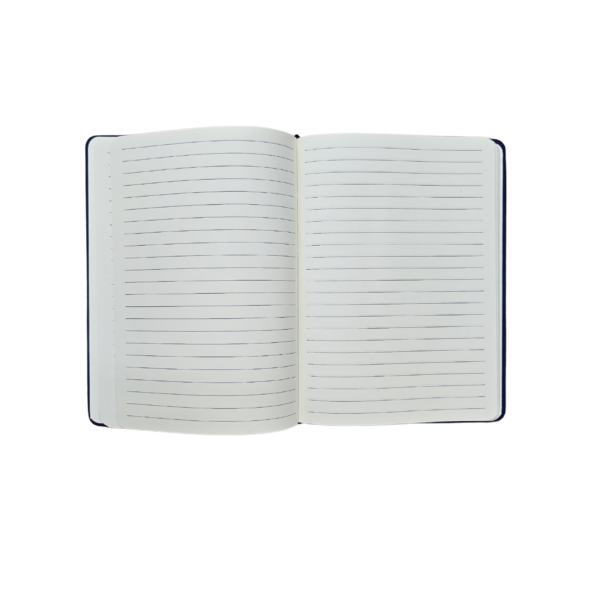 Wholesale Writing Journal with Pen Holder (Size 8.2"x 5.6") - Dark Blue - Image 2