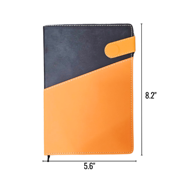 Wholesale Magnetic Journal  (Size 8.2"x 5.6") - Orange and Black