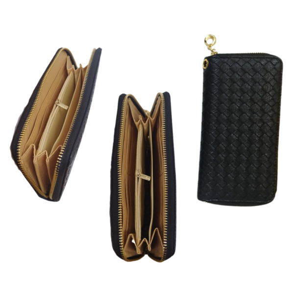 Wholesale Ladies' Zippered Wallet - Asst Colours - Image 7