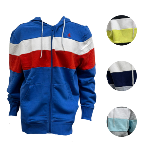 Wholesale Adult 3 Tone Kangol Hoody (Size: S-XL)