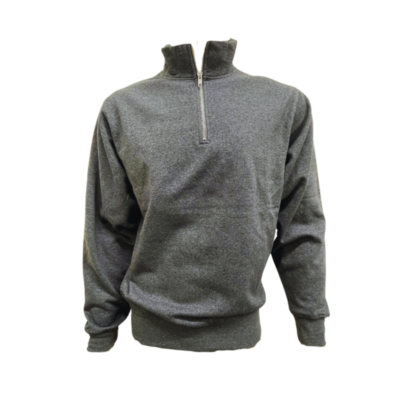 Wholesale Adult 1/4 Zip Sweater, Colour: Charcoal (Size: S-XL)