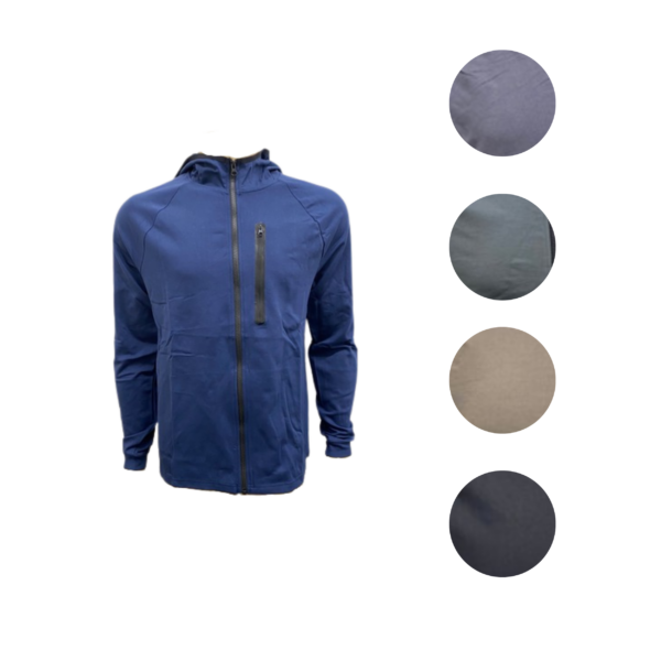 Wholesale Adult Full Zip Track Jacket With Hood (Size: S-XL) Assorted Colours