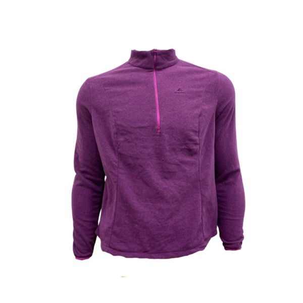Wholesale Ladies 1/2 Zip Polar Fleece Hoody (Size: XS-XL) Assorted Colours - Image 2