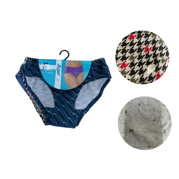 Wholesale Ladies’ Brief Asst. Prints - 3 Pack (Size: S-2XL) - Image 21