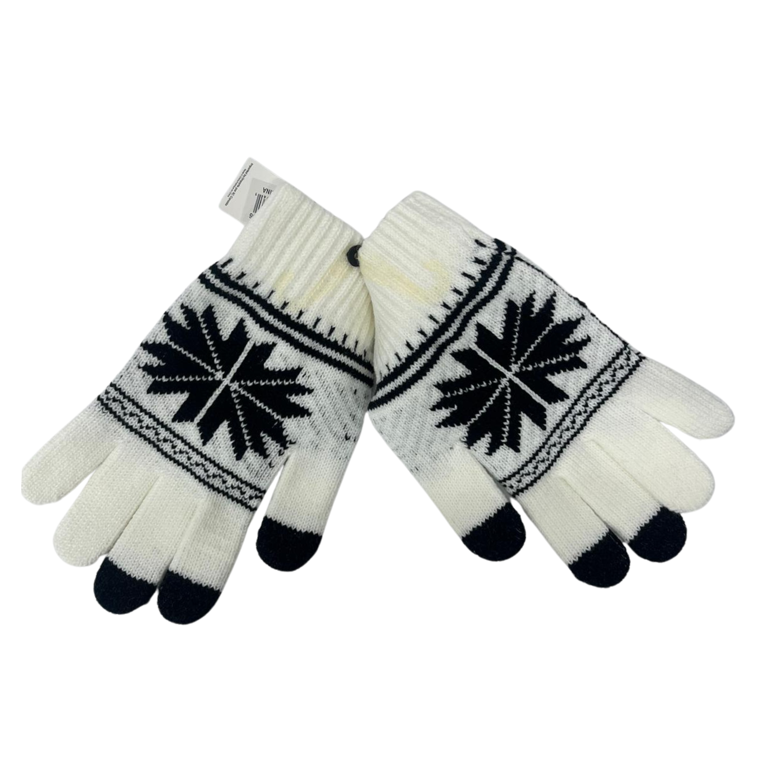 Wholesale Thunder Bay Adult Soft Snowflake Gloves In Two Colours - Image 4