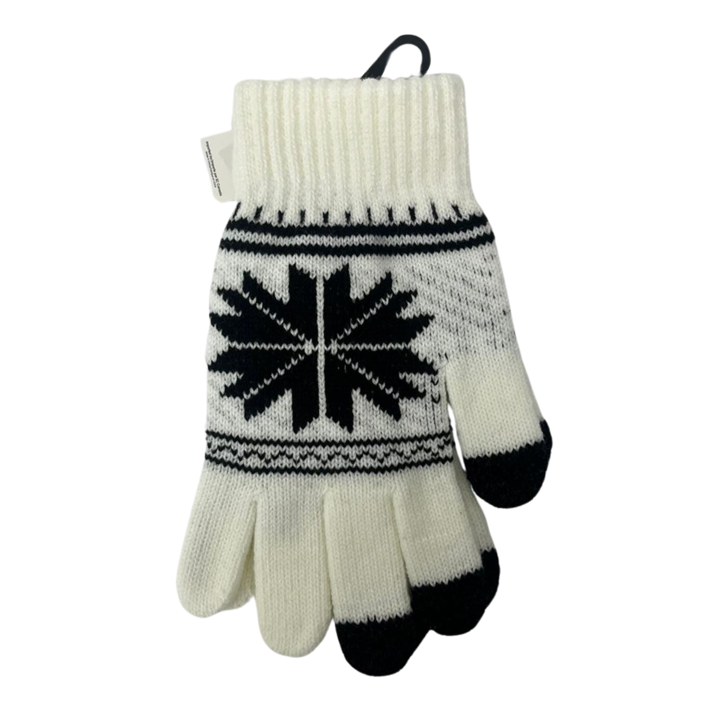 Wholesale Thunder Bay Adult Soft Snowflake Gloves In Two Colours - Image 3