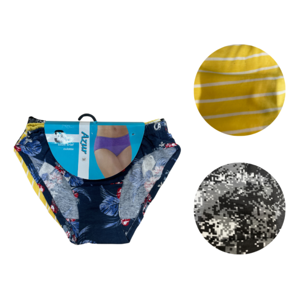 Wholesale Ladies’ Brief Asst. Prints - 3 Pack (Size: S-2XL) - Image 10