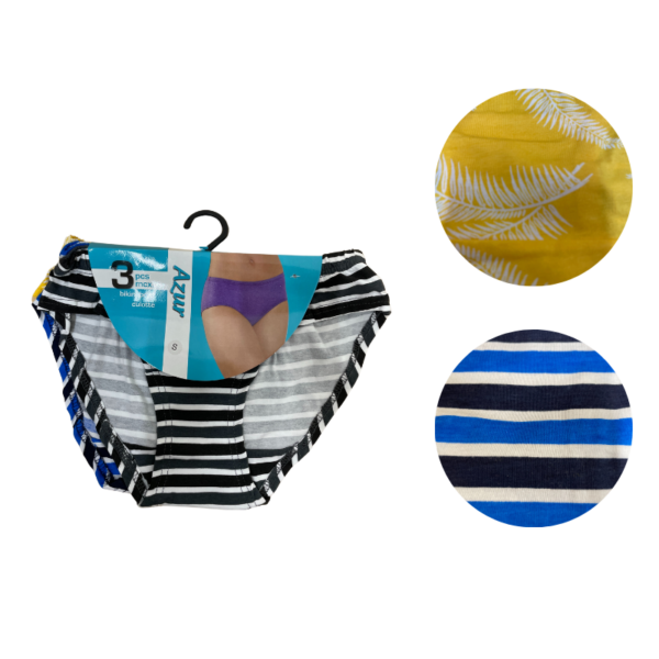 Wholesale Ladies’ Brief Asst. Prints - 3 Pack (Size: S-2XL) - Image 11