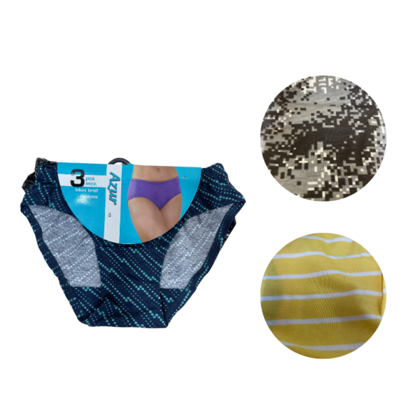 Wholesale Ladies’ Brief Asst. Prints - 3 Pack (Size: S-2XL) - Image 14