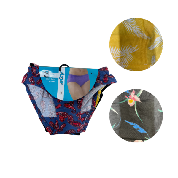 Wholesale Ladies’ Brief Asst. Prints - 3 Pack (Size: S-2XL) - Image 16