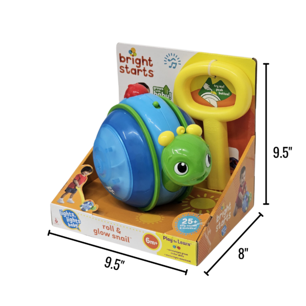 Wholesale Roll & Glow Snail Toy (Age Recommended: 6 Months+)