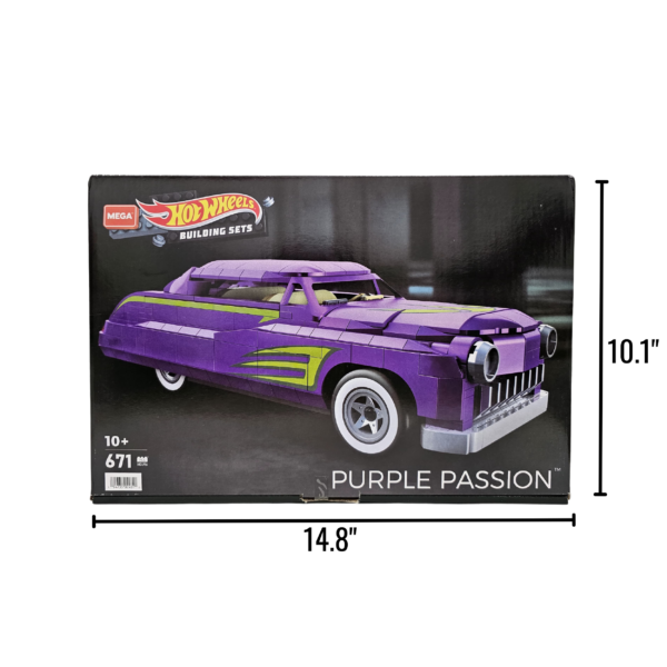 Wholesale Hot Wheels Mega Blocks Purple Passion Toy Car Building Set - Ages 3+