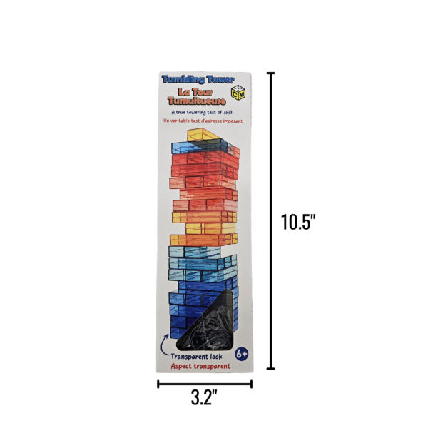 Wholesale Game of Tumbling Tower - Transparent