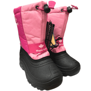 Wholesale Nylon Winter Boots For Girls, 9″ Tall, Pink (Size 11-3)