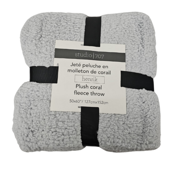 Wholesale Throw Blanket Coral 50x60" Asst Solid colors - Image 3