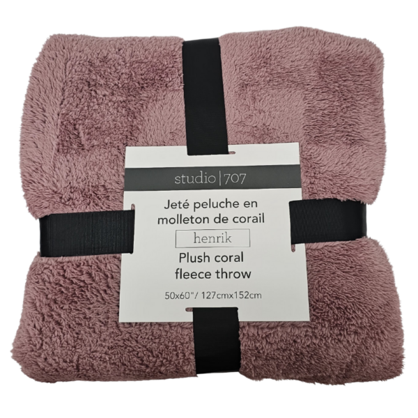 Wholesale Throw Blanket Coral 50x60" Asst Solid colors - Image 6