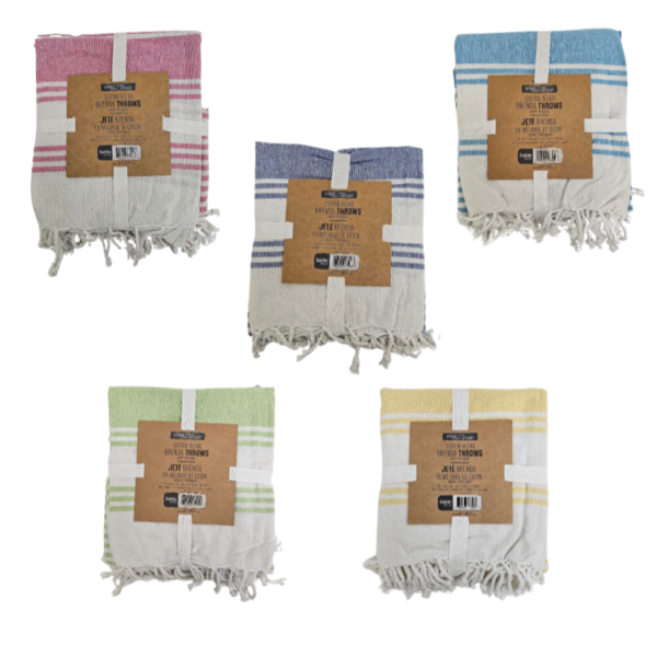 Wholesale Throw Blanket 48x60" Asst Colors