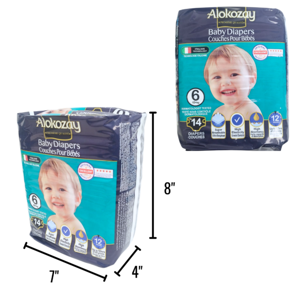 Wholesale Alokozay Baby Diapers - Size 6