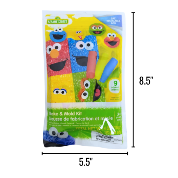 Wholesale Brand Name Sesame Street Make and Mold Mylar Bag