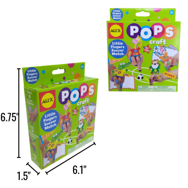 Wholesale Pop Craft Little Fingers Soccer Match