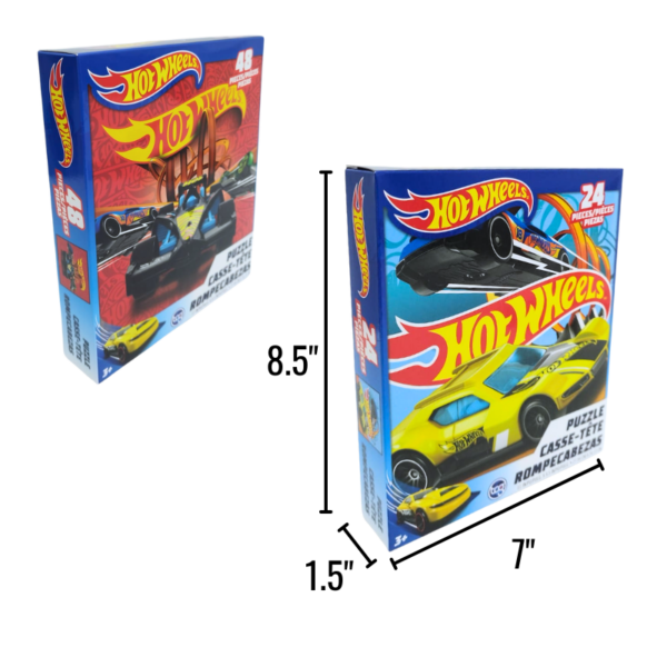 Wholesale Brand Name Hot Wheels Large Box Puzzles - Assorted Styles