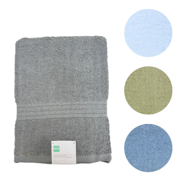 Wholesale Bath Towel  – Assorted Colours (Size 34” x 64”)