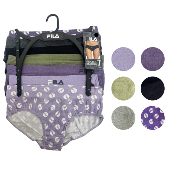 Wholesale Brand Name Ladies’ Hipster Brief Mauve - 7 Pack (Size: Medium)