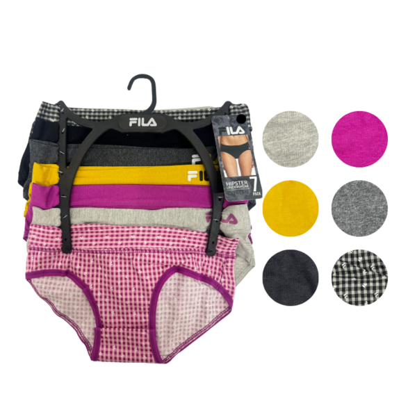 Wholesale Brand Name Ladies’ Hipster Brief Mustard - 7-Pack (Size: S-XL)