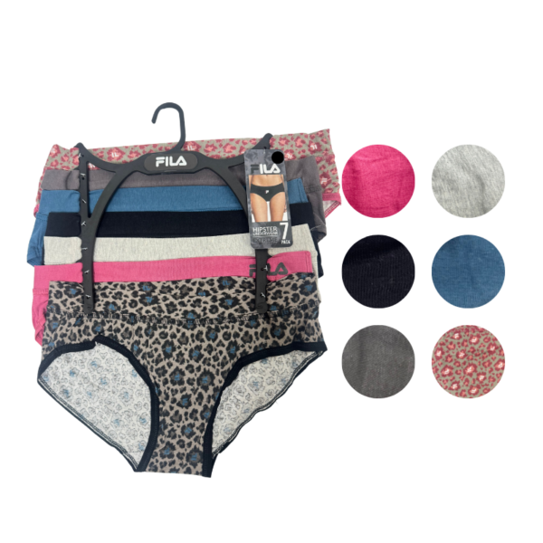 Wholesale Brand Name Ladies’ Hipster Brief Teal - 7 Pack (Size: Large)