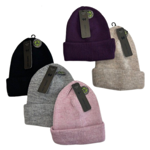 Wholesale Brand Name Youth Ladies Cuffed Toque - Assorted Colours