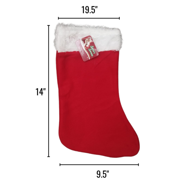 Wholesale Stocking - 17" Plush Trim