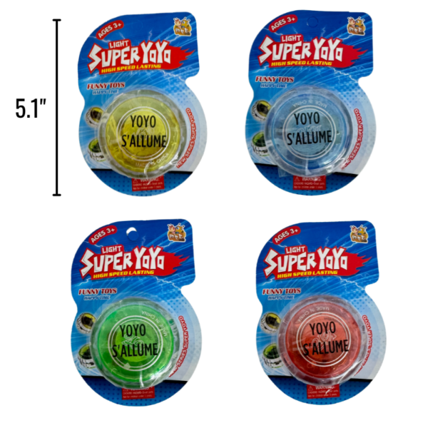 Wholesale YOYO - Light Up 2 1/4" Assorted Colours