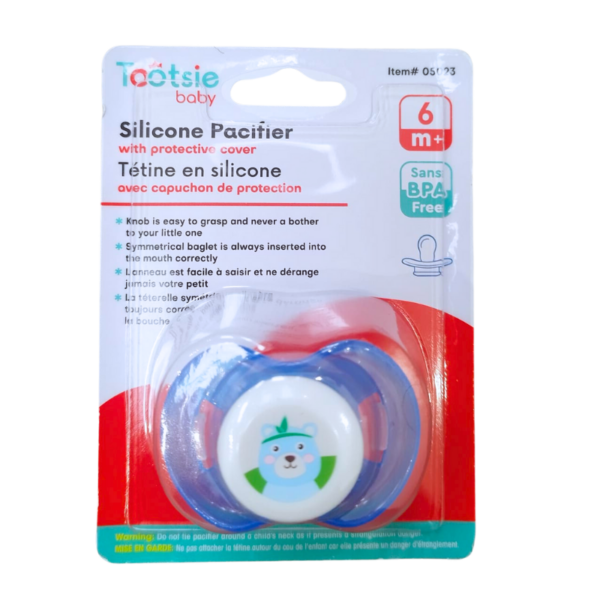 Wholesale Tootsie Baby Silicone Pacifiers, 0-6 months -Assorted Colours - Image 2