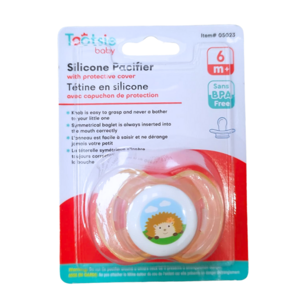 Wholesale Tootsie Baby Silicone Pacifiers, 0-6 months -Assorted Colours - Image 4